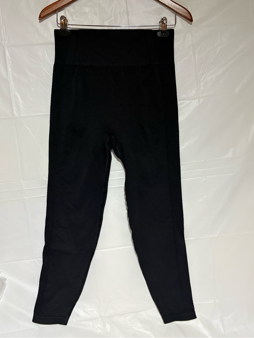 YPB-High-Rise Black Leggings with Supportive Waistband